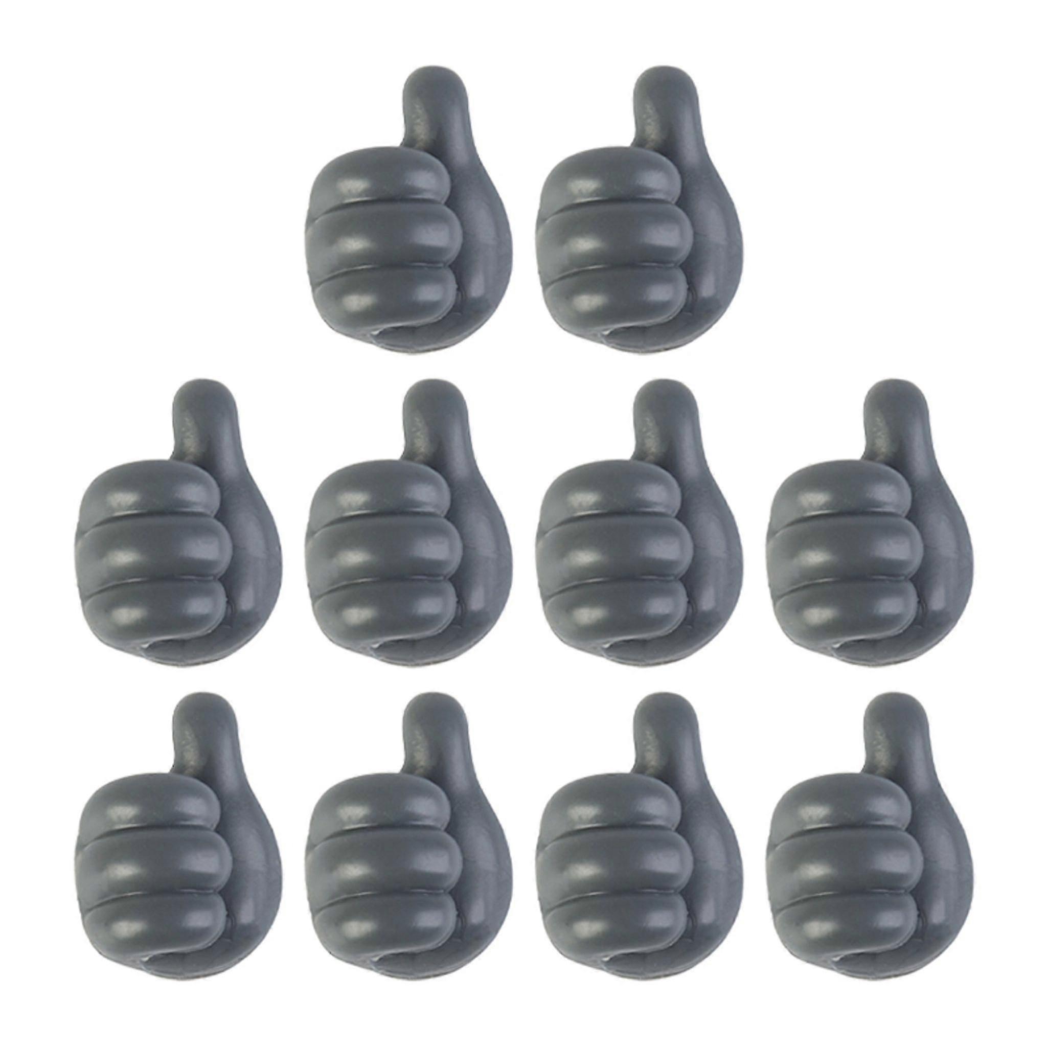 Almi Pack of 10 towel hooks, self-adhesive adhesive hooks, wall hooks, coat hooks Gift