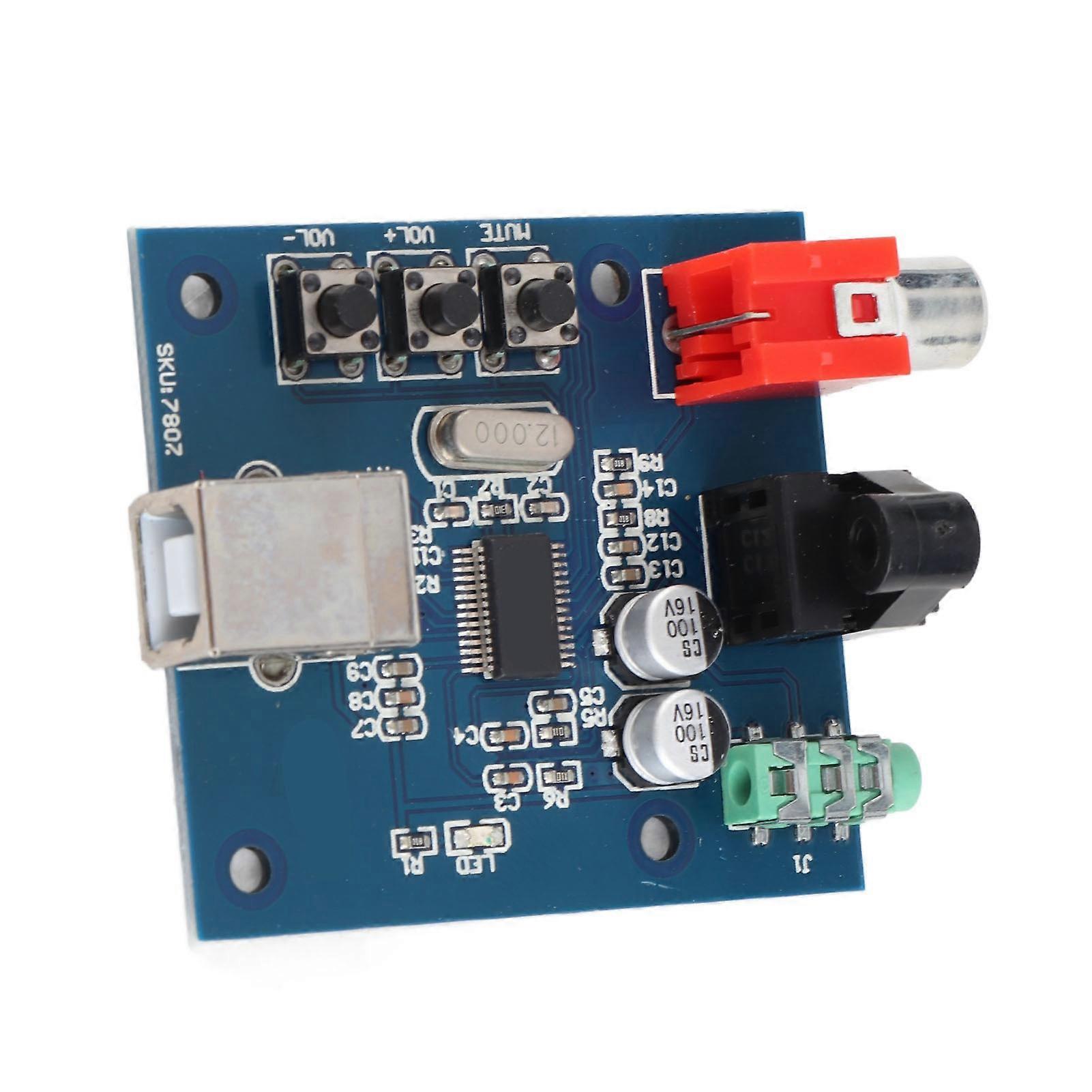 DAC Decoder Module USB Input Coaxial Fiber Optic HIFI Sound Card Electronic Component PCM2704