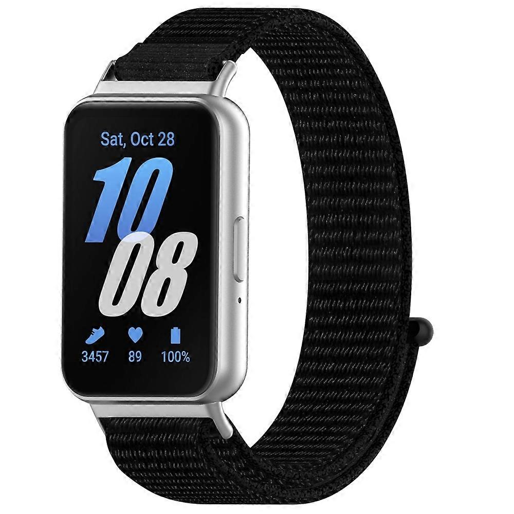 Nylon Loop Hook and Loop Fastener Watch Band For Samsung Galaxy Fit 3