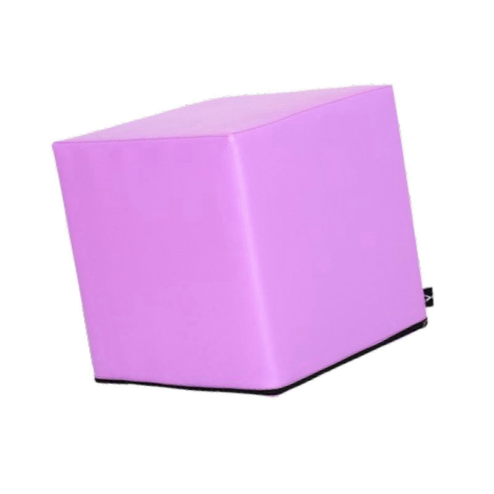 Yoga Cube Stool Sofa Bench Footstool Block for Workout Office Dressing Table Purple