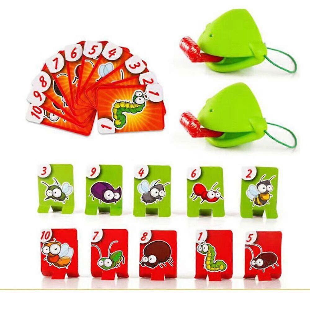 Frog mouthed tongue changing lizard parent-child interactive desktop children's toys