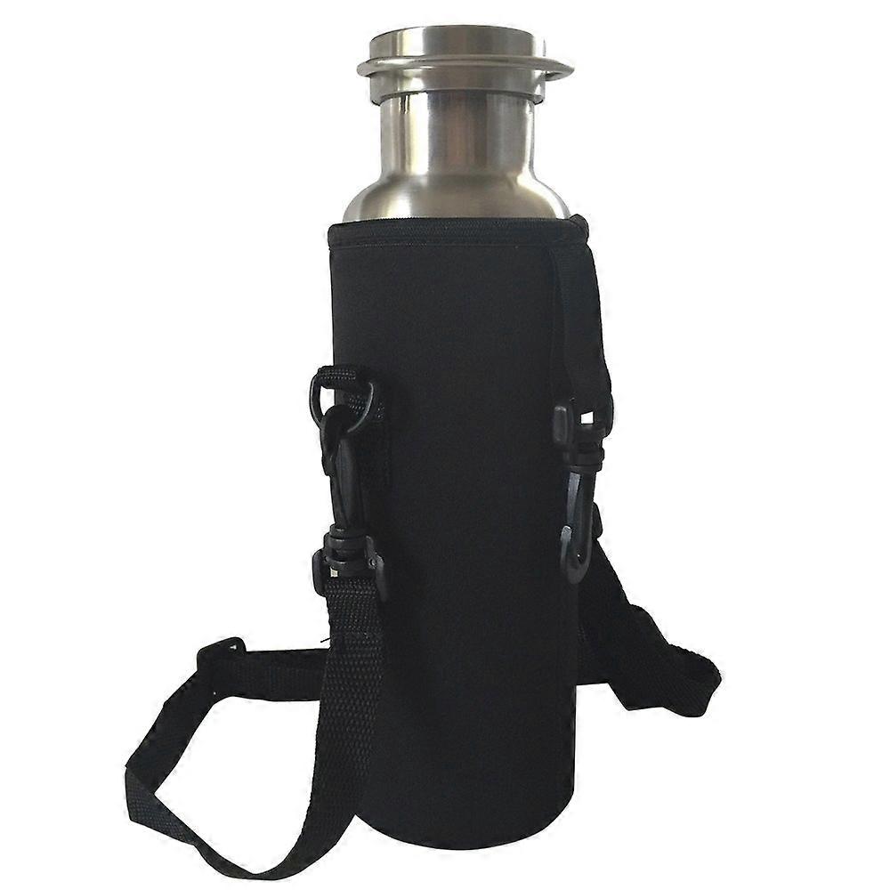 Black Neoprene Insulated Water Bottle Sleeve for 32 Oz Bottles – Durable, Waterproof, Fits Standard Size Bottles