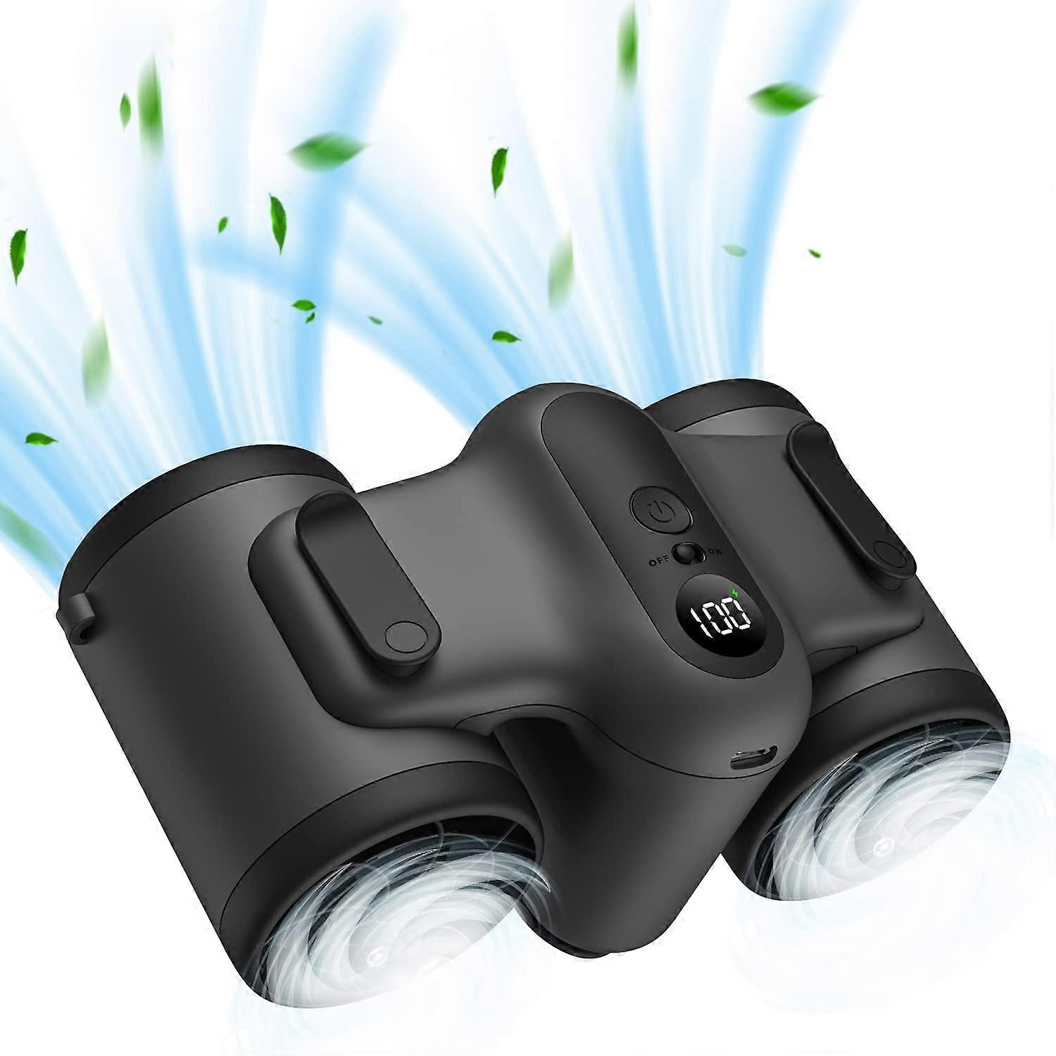 Ventola ricaricabile con clip in vita da 10000 mAh - Dispositivo di raffreddamento del collo appeso a 3 velocità per attività all'aperto