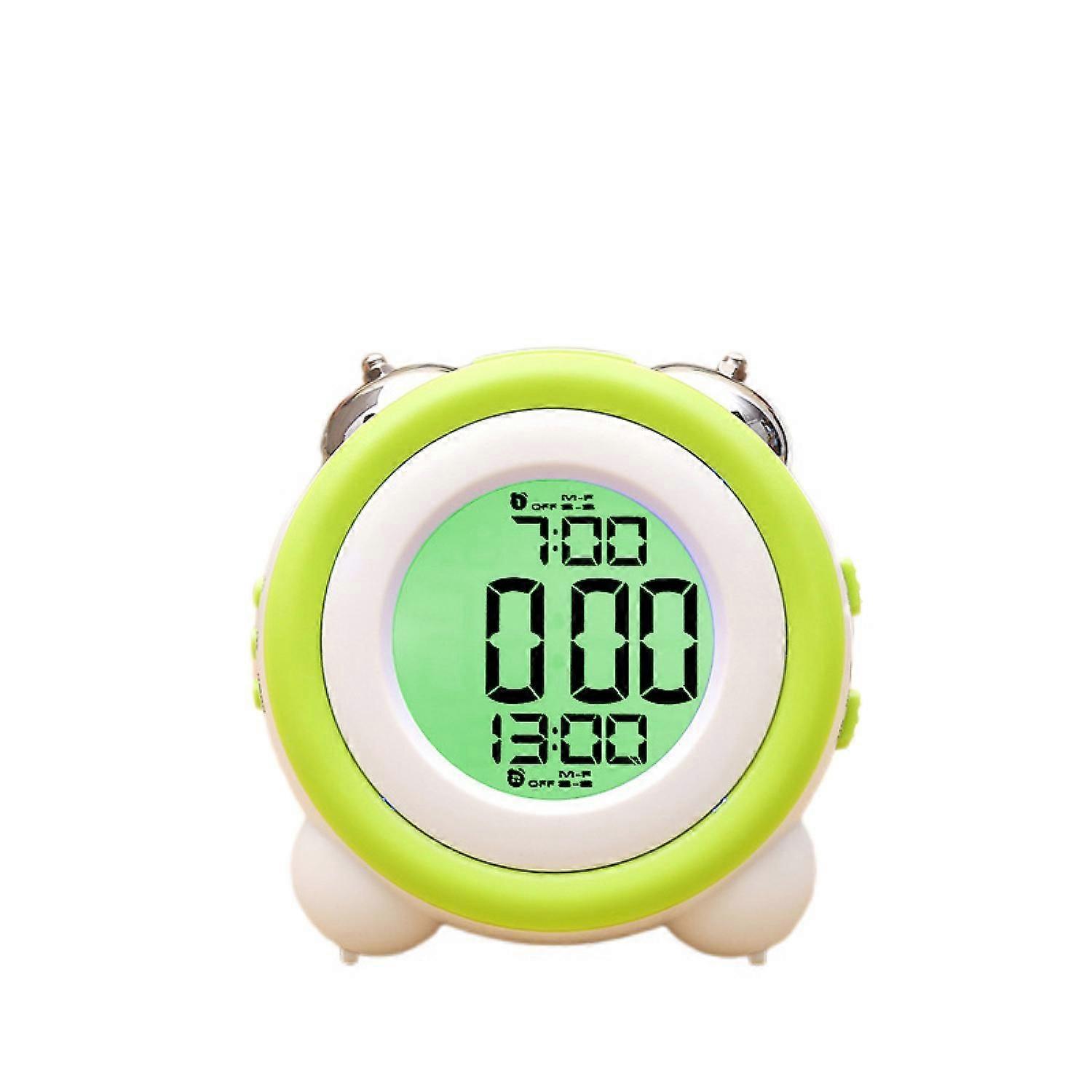 JUSTUP Alarm Clock  Loud Alarm  Alarm Setting Snooze Function Night Light Bedside  Clock --- Light Green