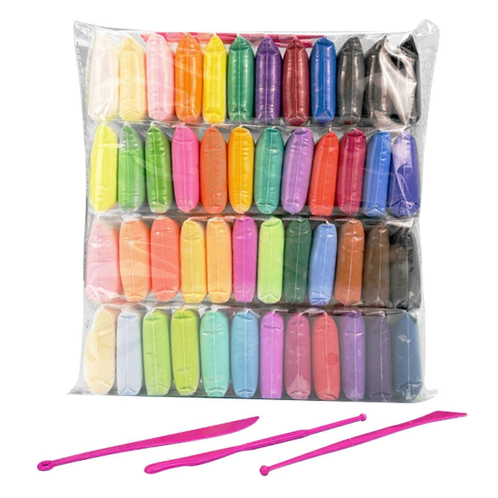 48 Colors Children Ultra Light Clay for DIY Super Soft Self Drying DIY Clay for Kids Children