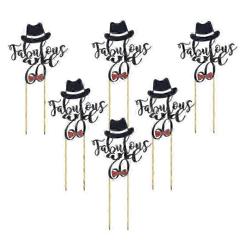 unique 6pcs cake decorations, Party Cupcake Topper