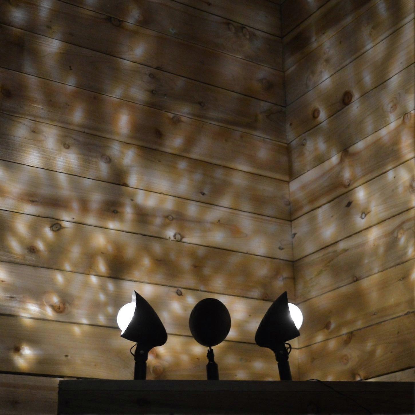 Set Of 3 Premier Led Kaleidoscope / Disco Effect Path Lights In Warm White