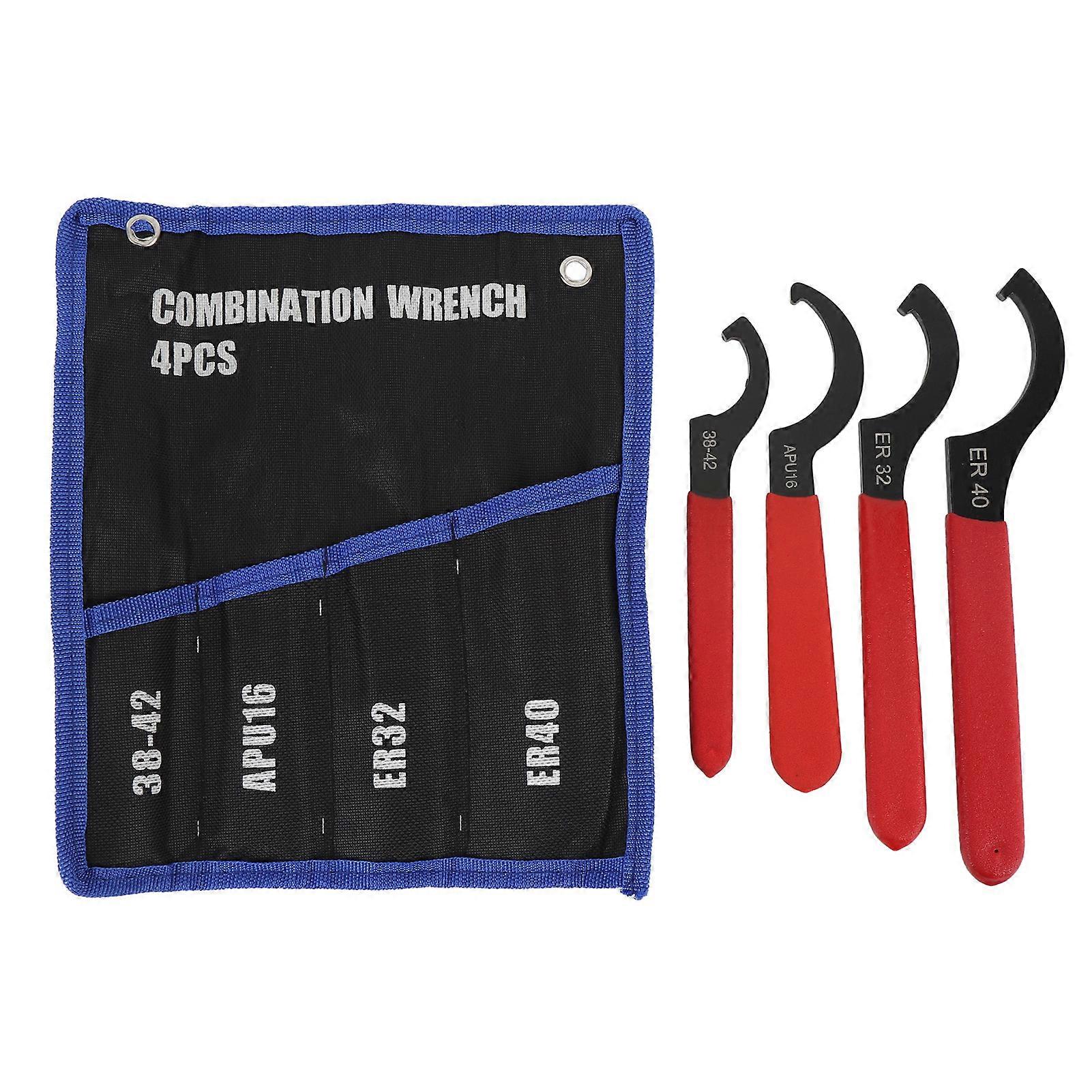 4Pcs Coilover Spanner Wrench Set Universal Shock Adjustable Spanners APU16 ER32 40 for Business Plumbing Automotive