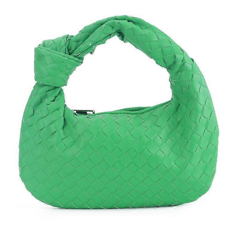 المنسوجة الجلود هوب زلابية حقيبة عشاء حقيبة يد للنساء محفظة هوبو حقيبة معقود المنسوجة الصيف مخلب حقيبة