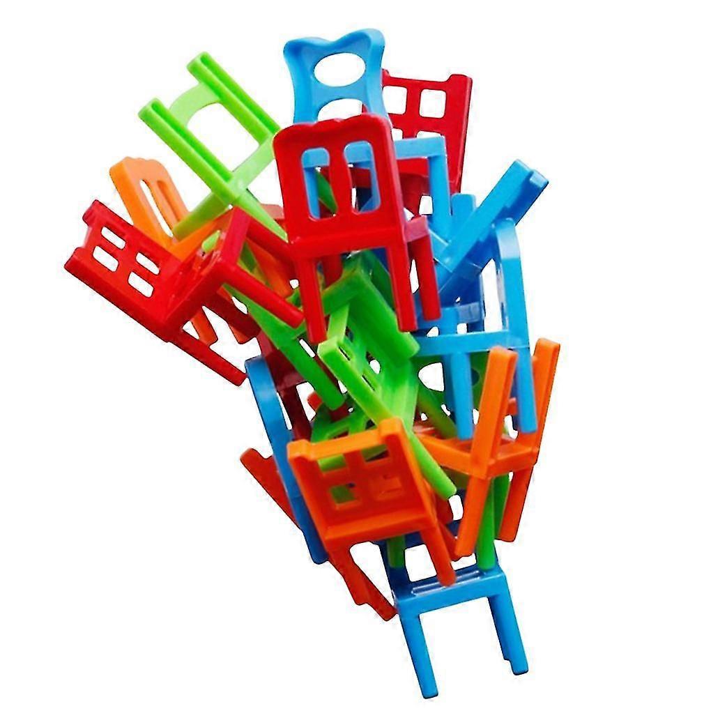 Chair Balance Toy Kit Board Games Props Colorful Stacking Game Toys