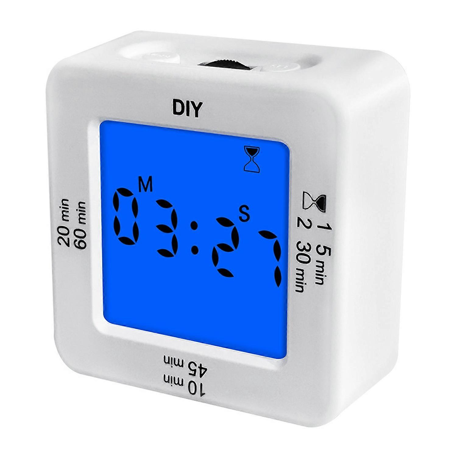 Large LED Display Multifunctional Digital Kitchen Timer with 4 Alarm Modes Stopwatch Clock