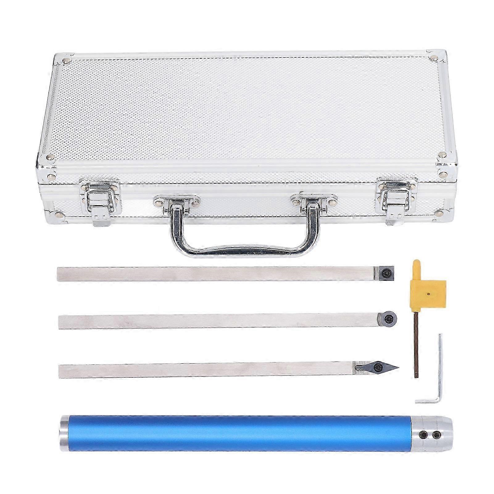 6Pcs Carbide Tipped Wood Lathe Turning Tools Set Incisive Easy to Use Carbide Turning Tools for Woodworking