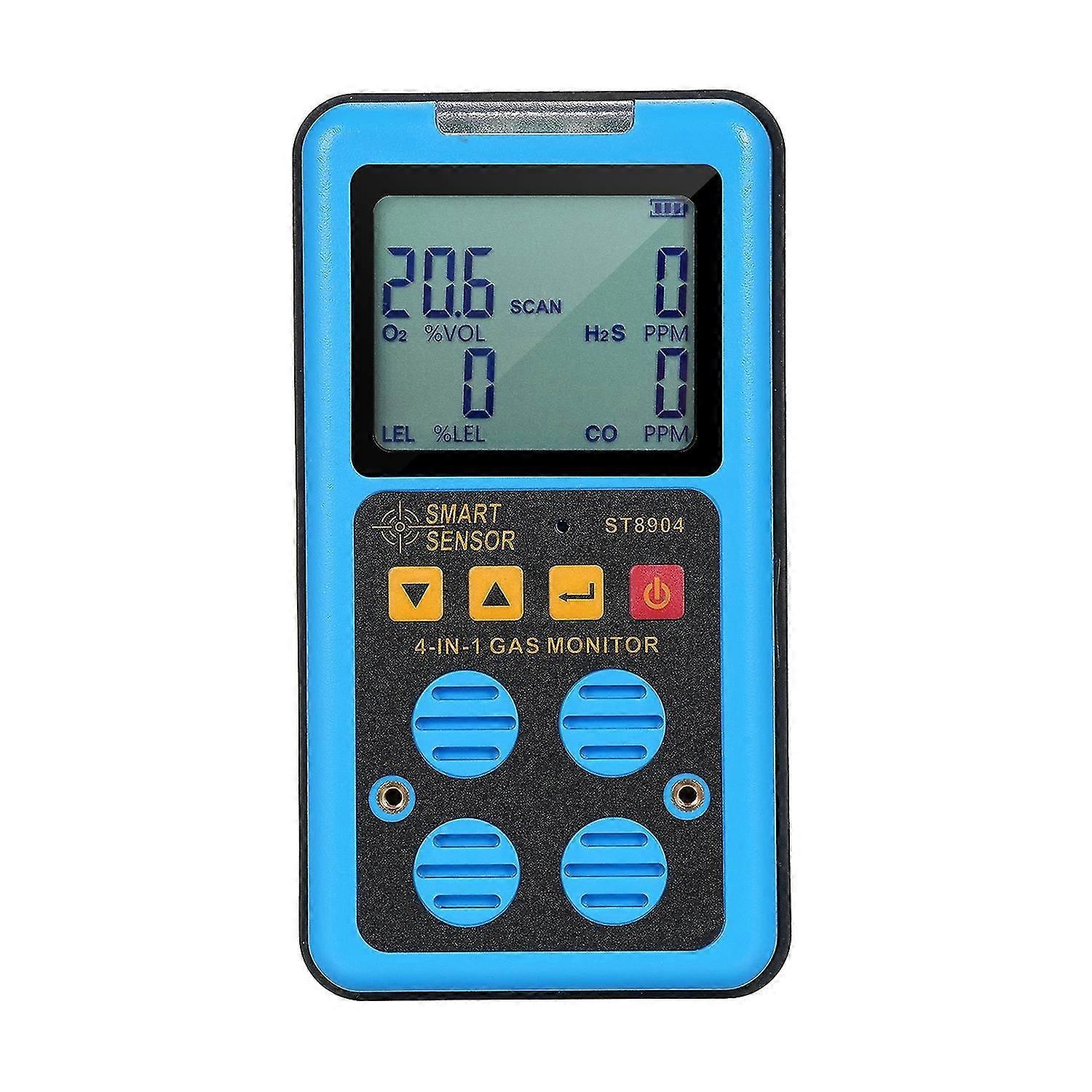 SMART SENSOR 4 in 1 Rilevatore di gas portatile ricaricabile HS O CO e LEL Monitoraggio multigas
