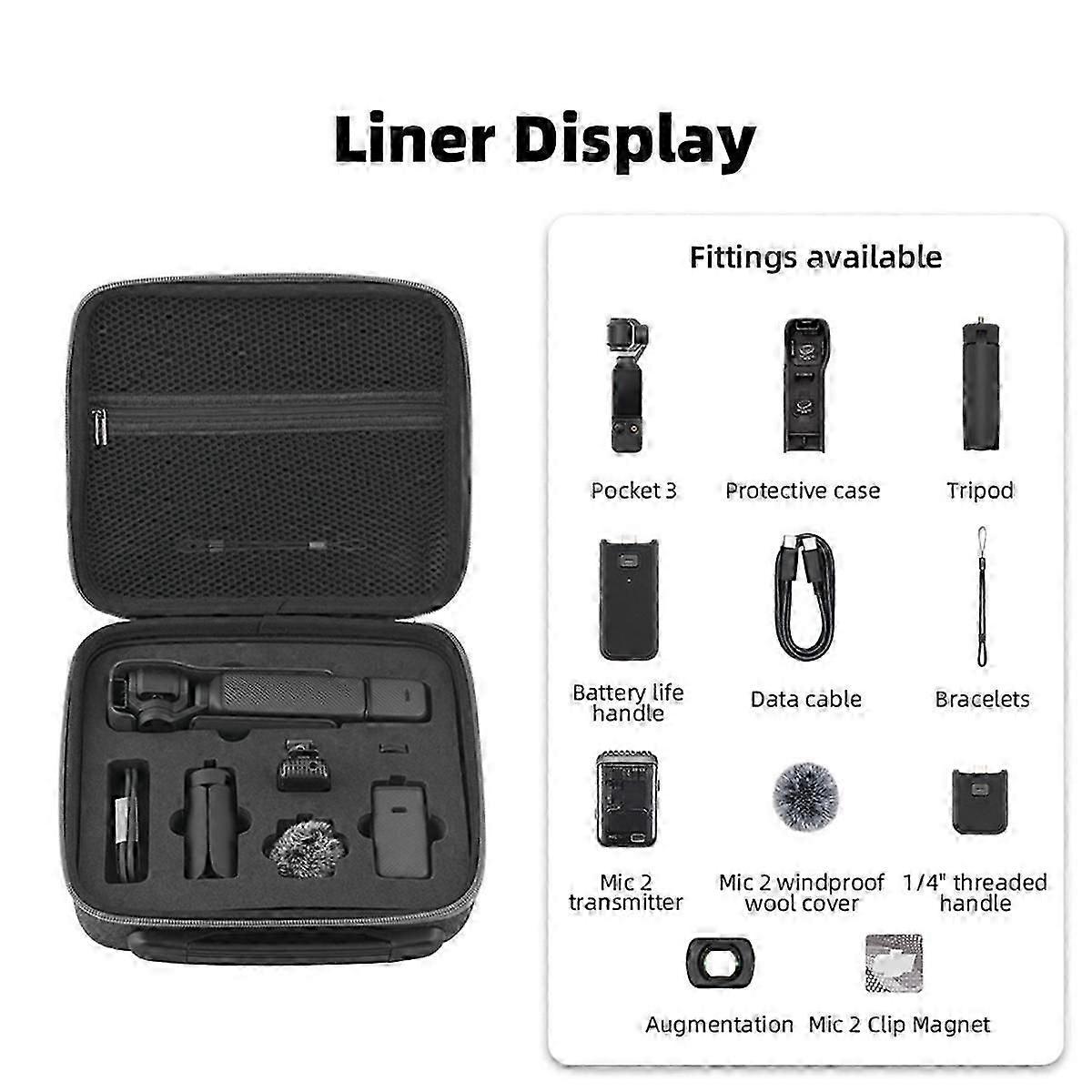 2026 NEW For Pocket 3 Storage Bag Carrying Case Camera Body Handbag Camera Accessories