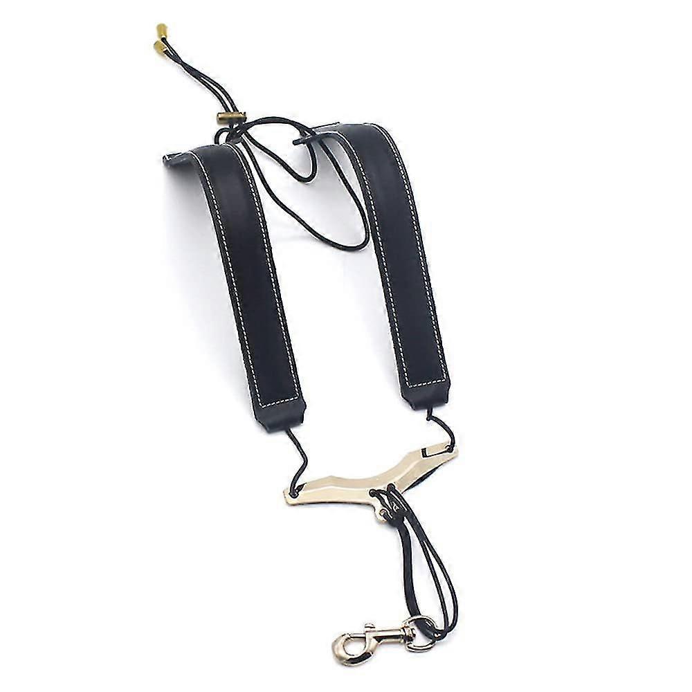 Adjustable Saxophone Shoulder Strap Leather Strap For Alto/tenor