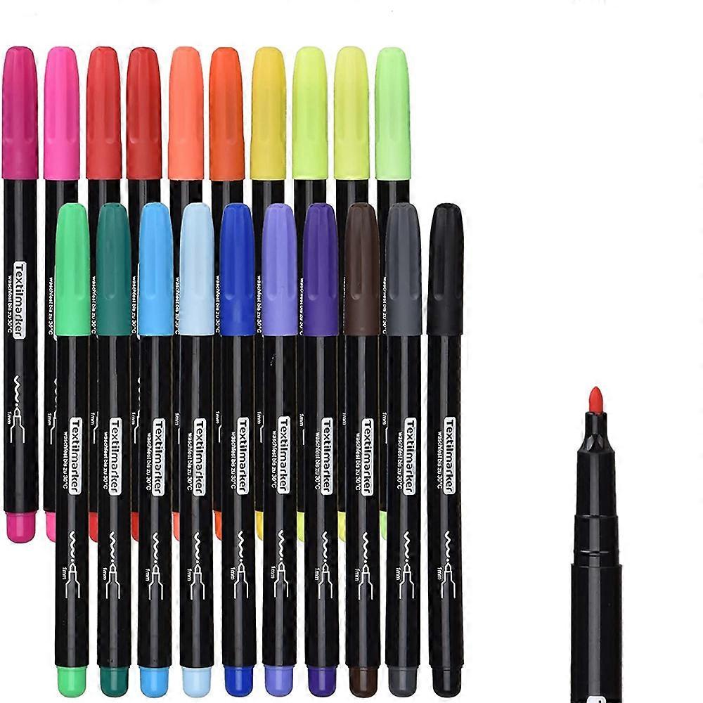 Textile Markers, Surface Writing, White Light Fabrics