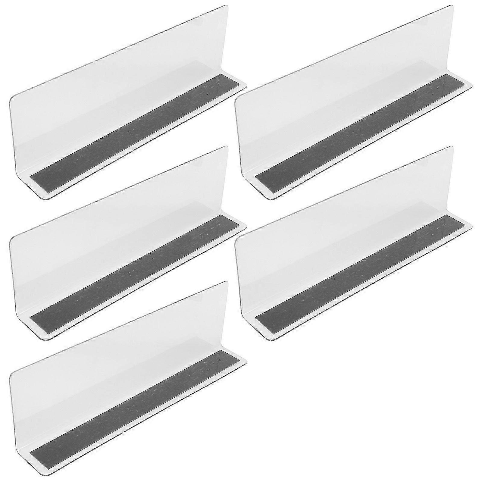 5 Pz Divisore Scaffale In Plastica Supermercato Divisore Divisore Di Classificazione Deflettore