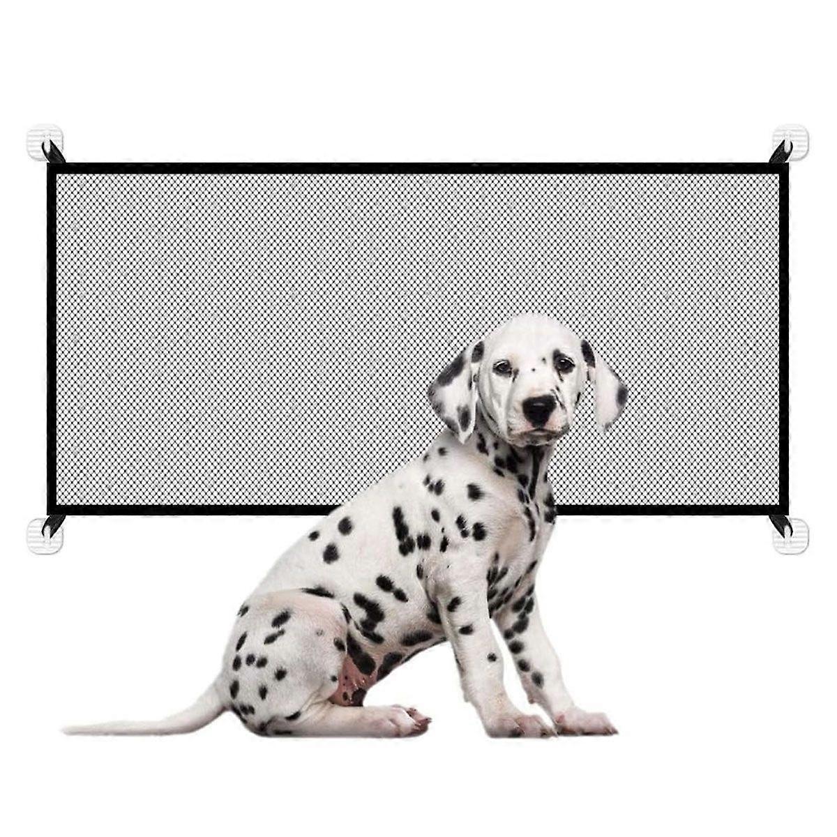 Portable Mesh Safety Gate, Mesh Dog Gate, Puppy Gates and Gate, Easy-Install Gates Folding for Stairs, Doorways, Hallways
