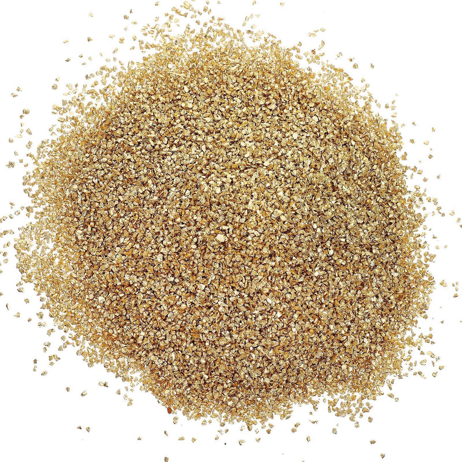 500 גרם זכוכית כתושה שבבי מיני מתכתיים לא סדירים מפזרים למלאכת אמנות DIY