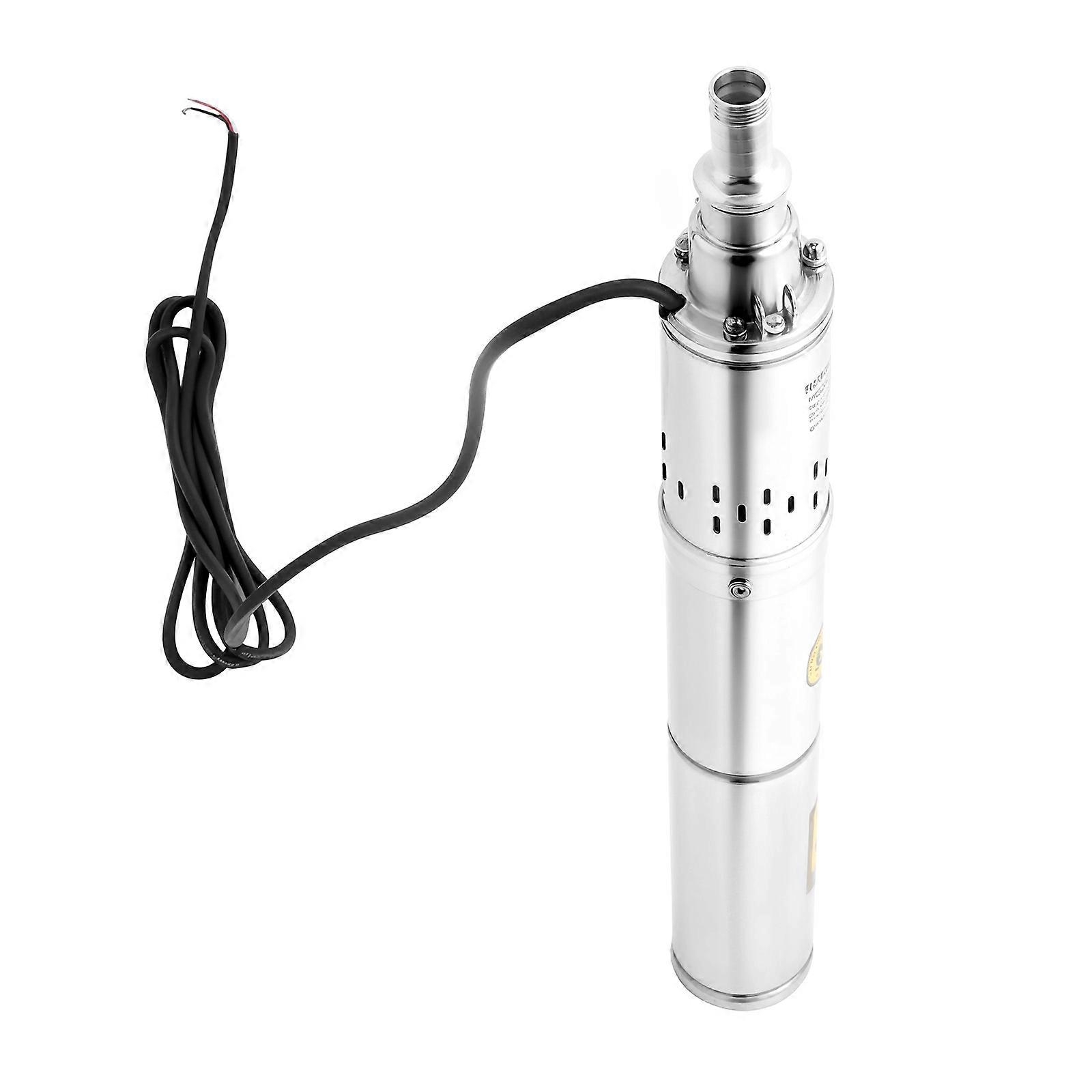 CNCEST 370W 24V 0.5HP Pompe de puits profond DC antirouille Pompe d’irrigation résistante à la corro