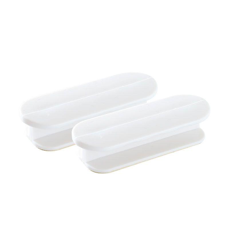 2 No Punch Balcony Window Pulls - White, Outdoor Patio Door Pulls