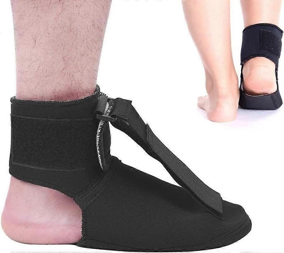 Ankle Foot Orthosis, Adjustable Drop Foot Support, Stabilizer for Weak Foot Drop and Dorsiflexion Movement, Size M