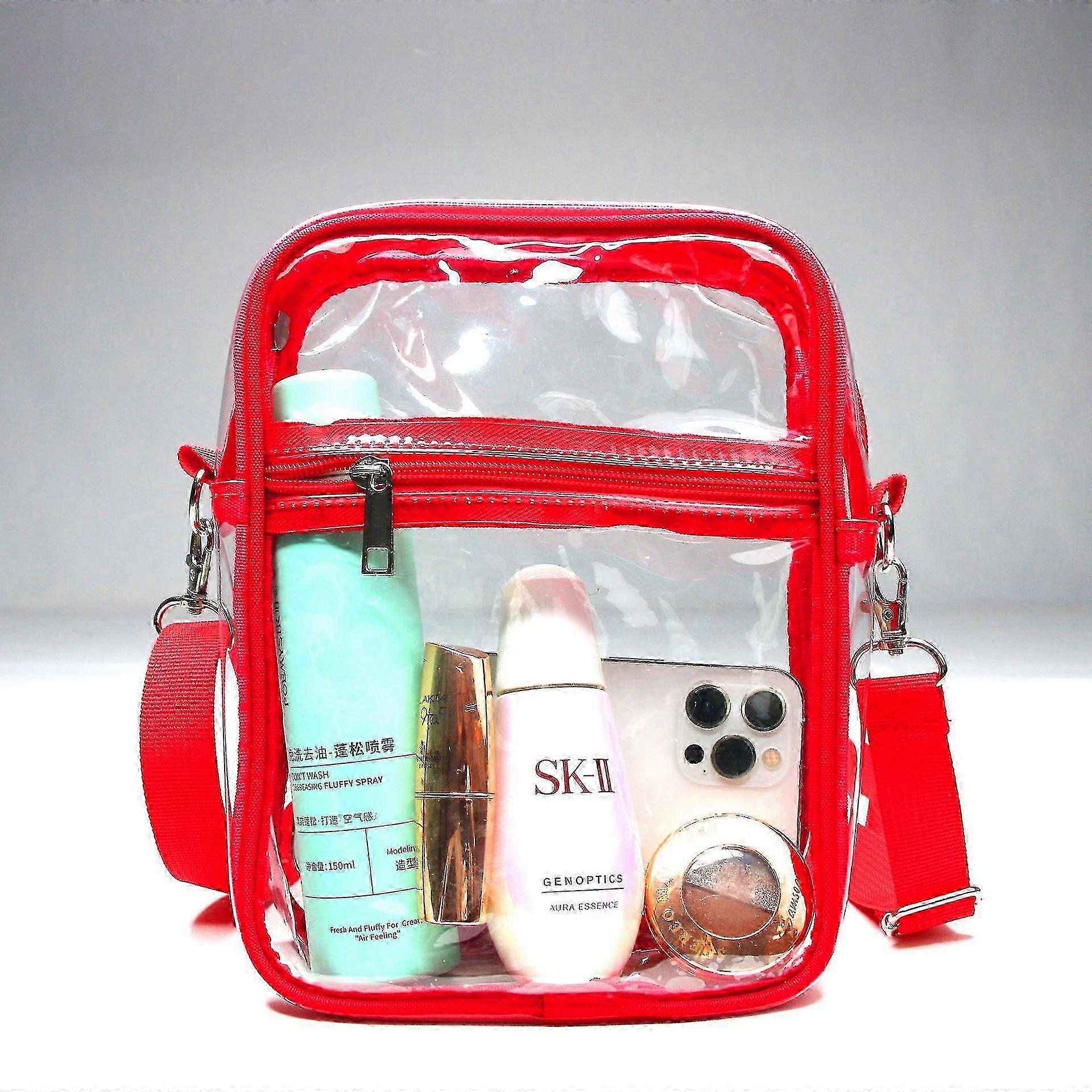 スタジアムイベントやビーチ用の防水クリアクロスボディバッグ