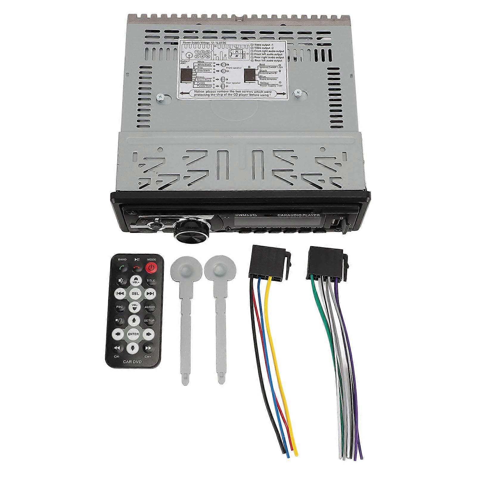 Bluetooth Car Stereo with USB Port FM Handsfree Calling CD DVD AUX Input Aux In Single Din Car Radio