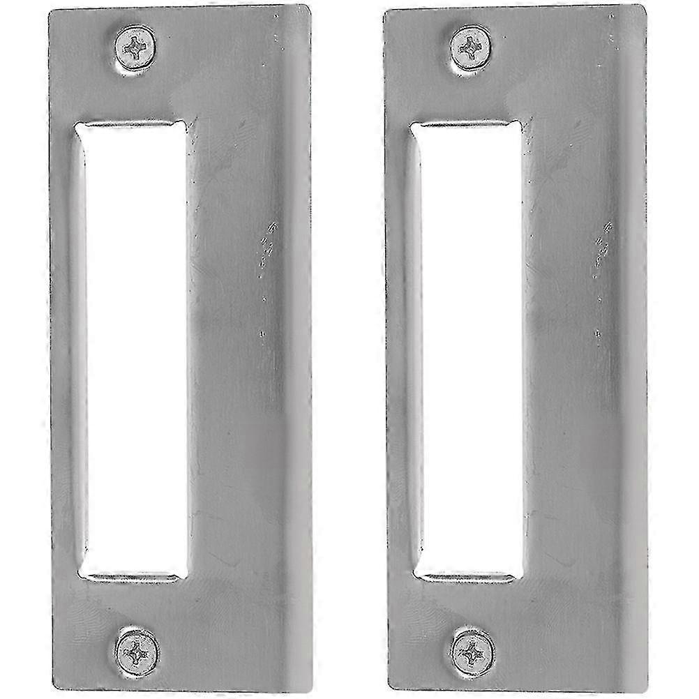 Door Security Strike Plates - 2pcs Deadbolt Hole Reinforcements