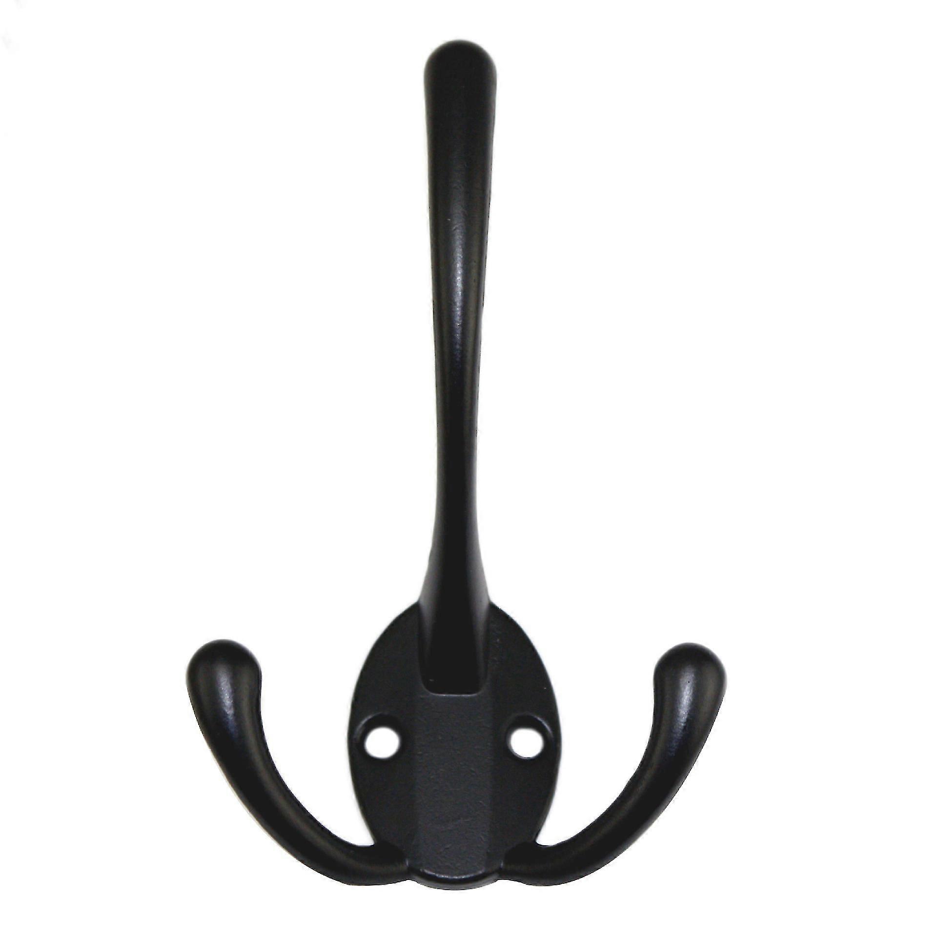 5pcs Coat Hooks Hardware Wall Hooks Heavy Duty Hooks For Hanging Coats Double No Rust Hooks Wall Mounted For Key