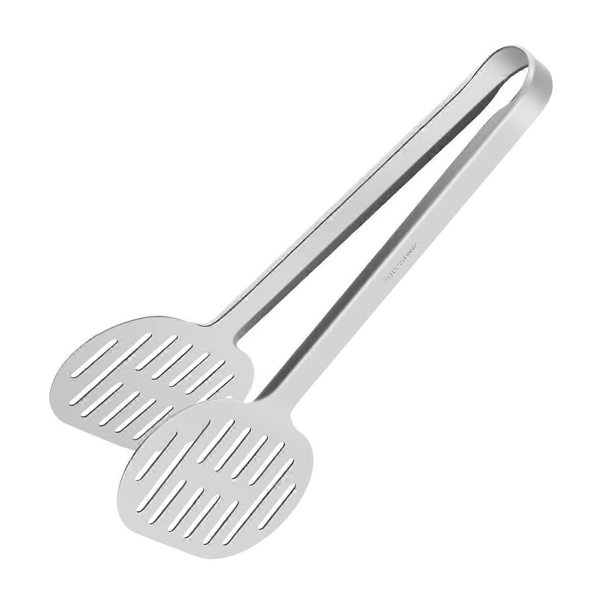 Stainless Steel Turner Tongs Kitchen Double Spatula Bread and Burger Tongs for Cooking Food-Barbecue
