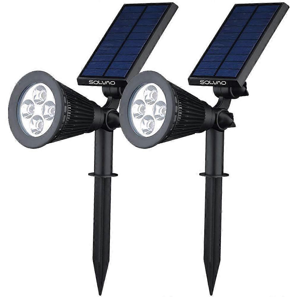 Solar Spot Light | Ultra Bright Waterproof LED with Auto On/Off Sensor | Adjustable 270° for Outdoor Garden, Driveway, and Yard | 2 Pack
