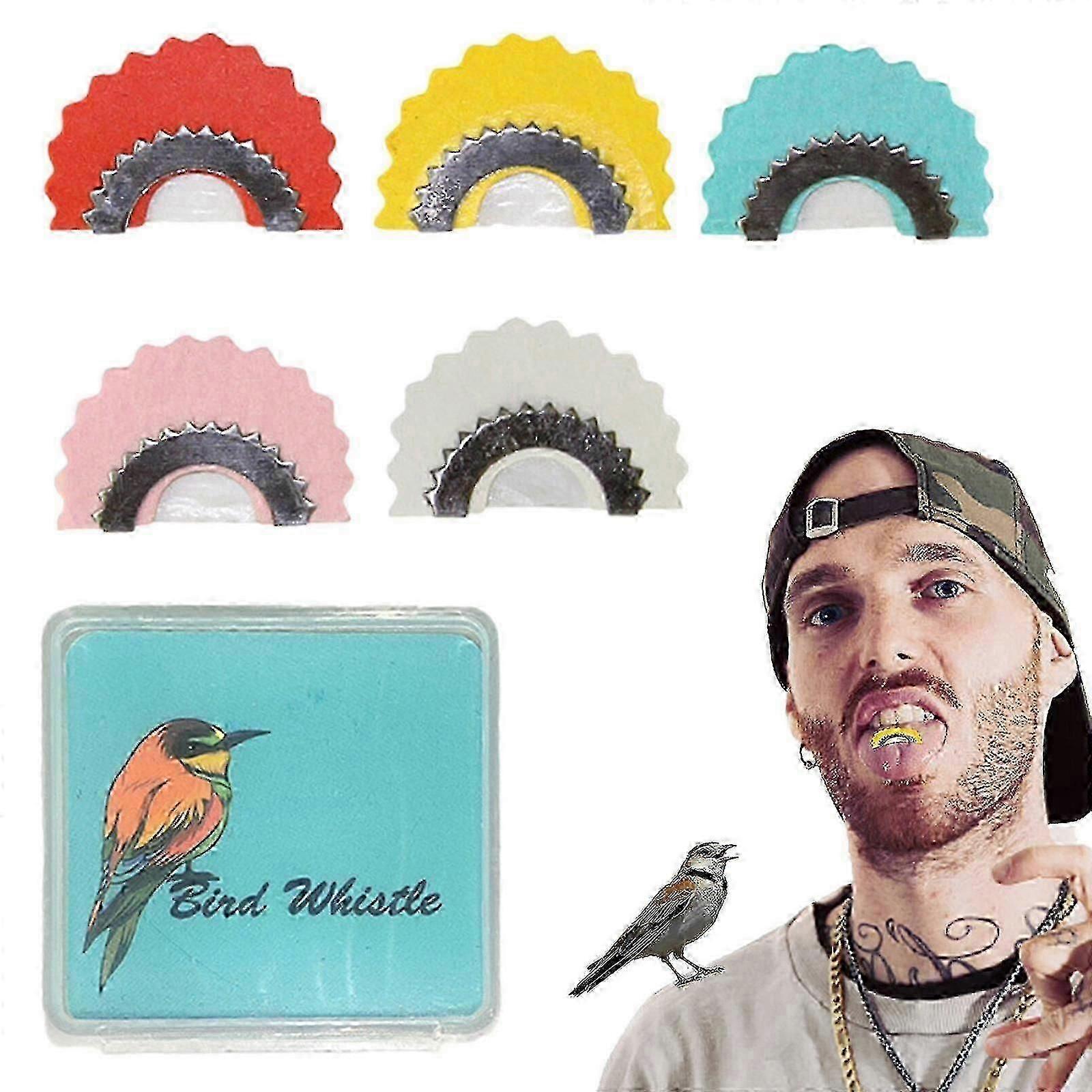 5pcs Funny Bird Whistle Magic Fun Bird Caller Tongue For Kids And Adults Use