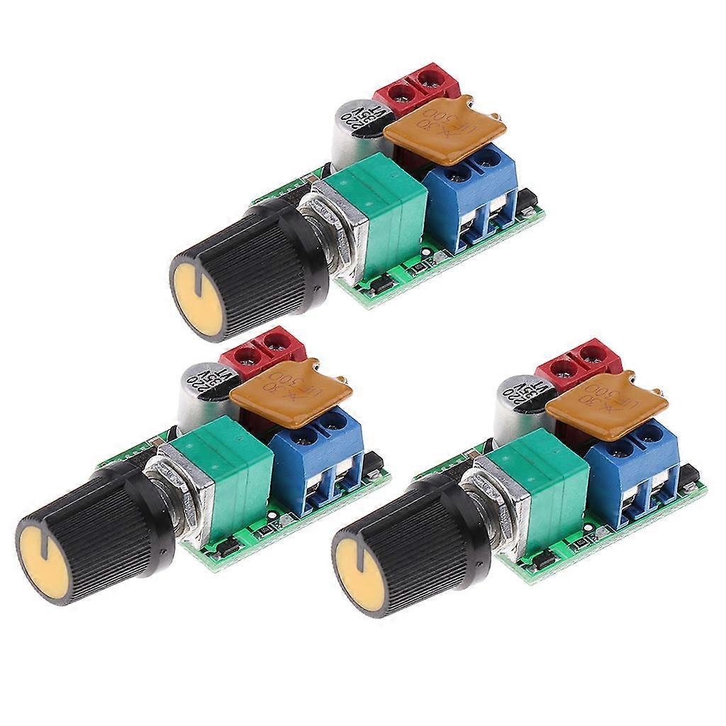 3 Stück PWM DC 6V 12V 24V 28V 5A Motor Speed Control Switch Controller