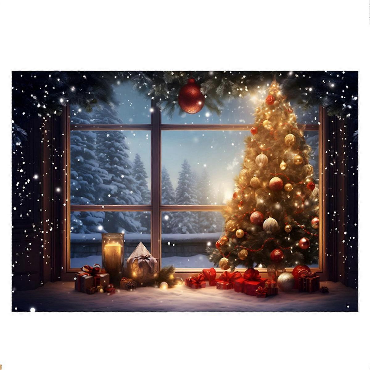 210X150cm Christmas Background Cloth,F