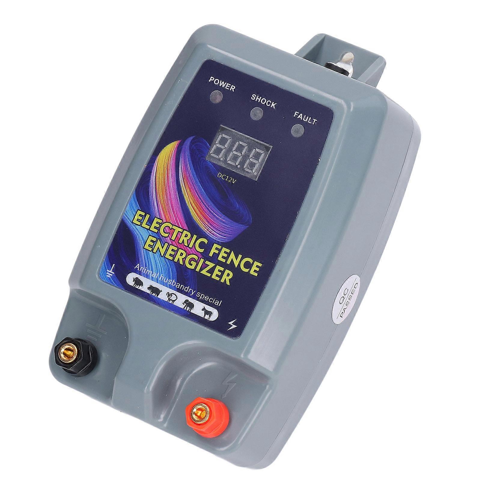 Valla eléctrica de 5 km Pulso de alto voltaje Mini valla de animales  Energizador para cerdos, image size:1601x1601