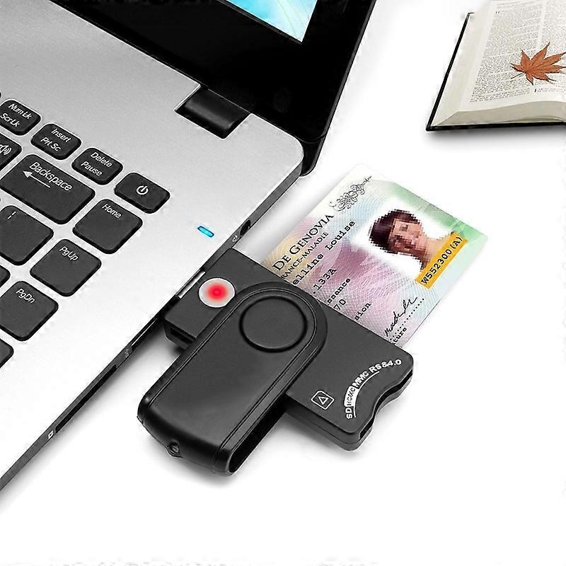 SCR10 USB2.0 Smart Card/SD/TF/M2/MS/SIM Card Reader