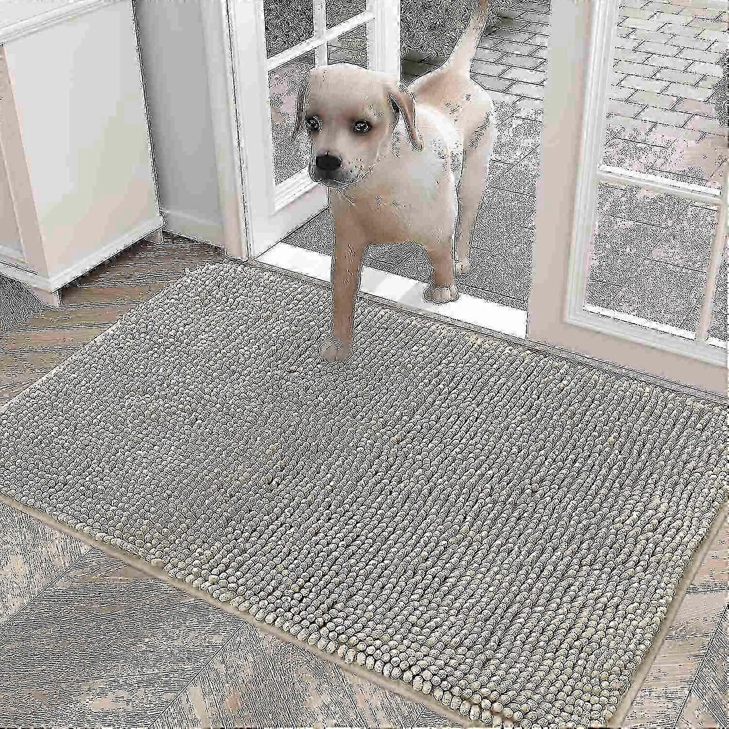 Quick Dry Dog Mat for Muddy Paws, Non-slip Floor Protector