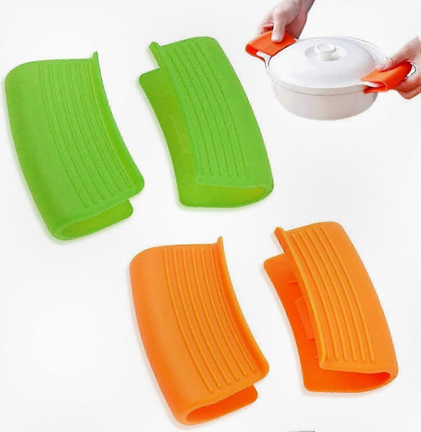 Silicone Assist Handle Holder for High Temperature Resistance, Ideal Hot Handle Holder for Cast Iron Cookware, Frying Pans and Griddles.