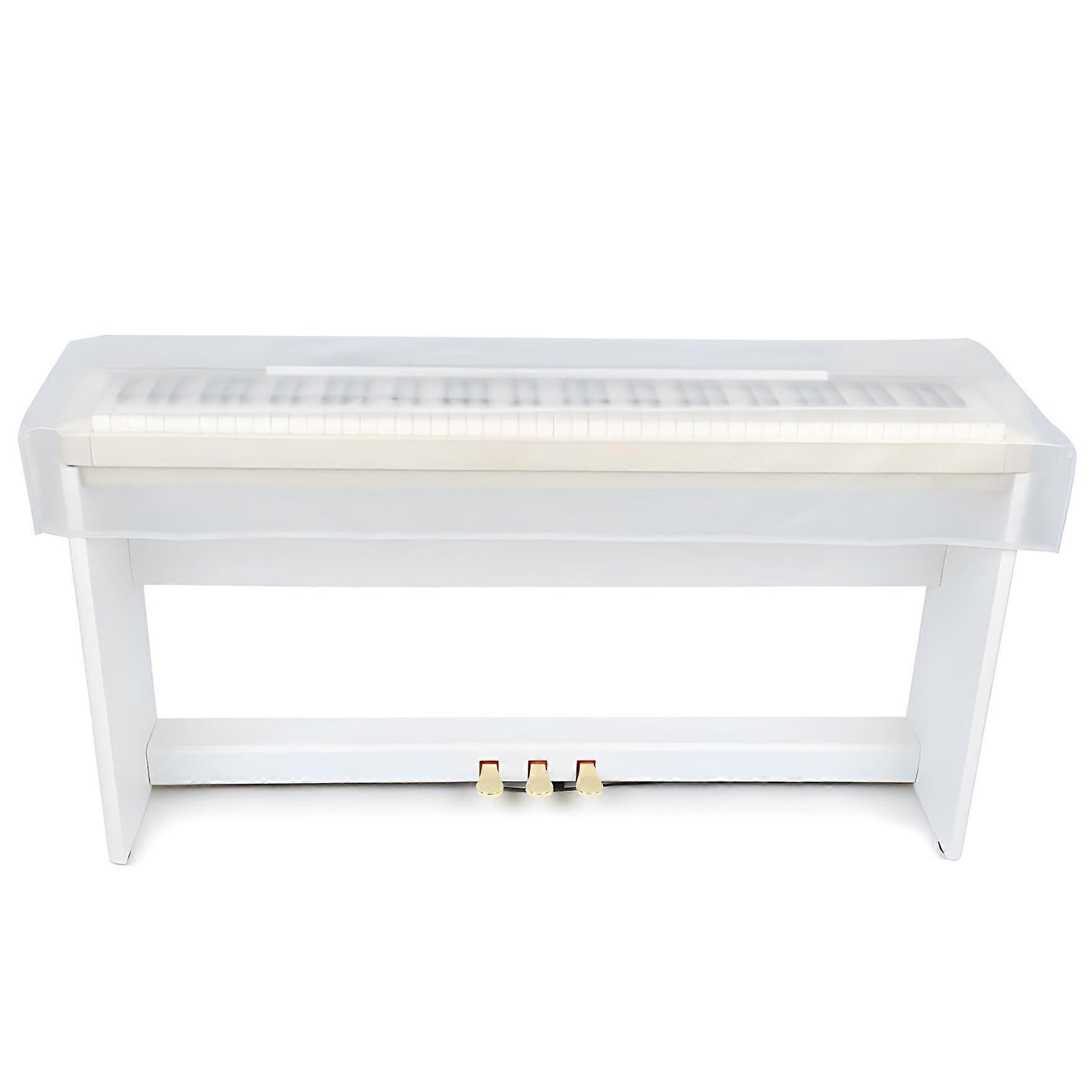 Housse de clavier de piano pour 88 touches, housses de piano transparentes pour la protection du piano électrique/numérique (transparent)