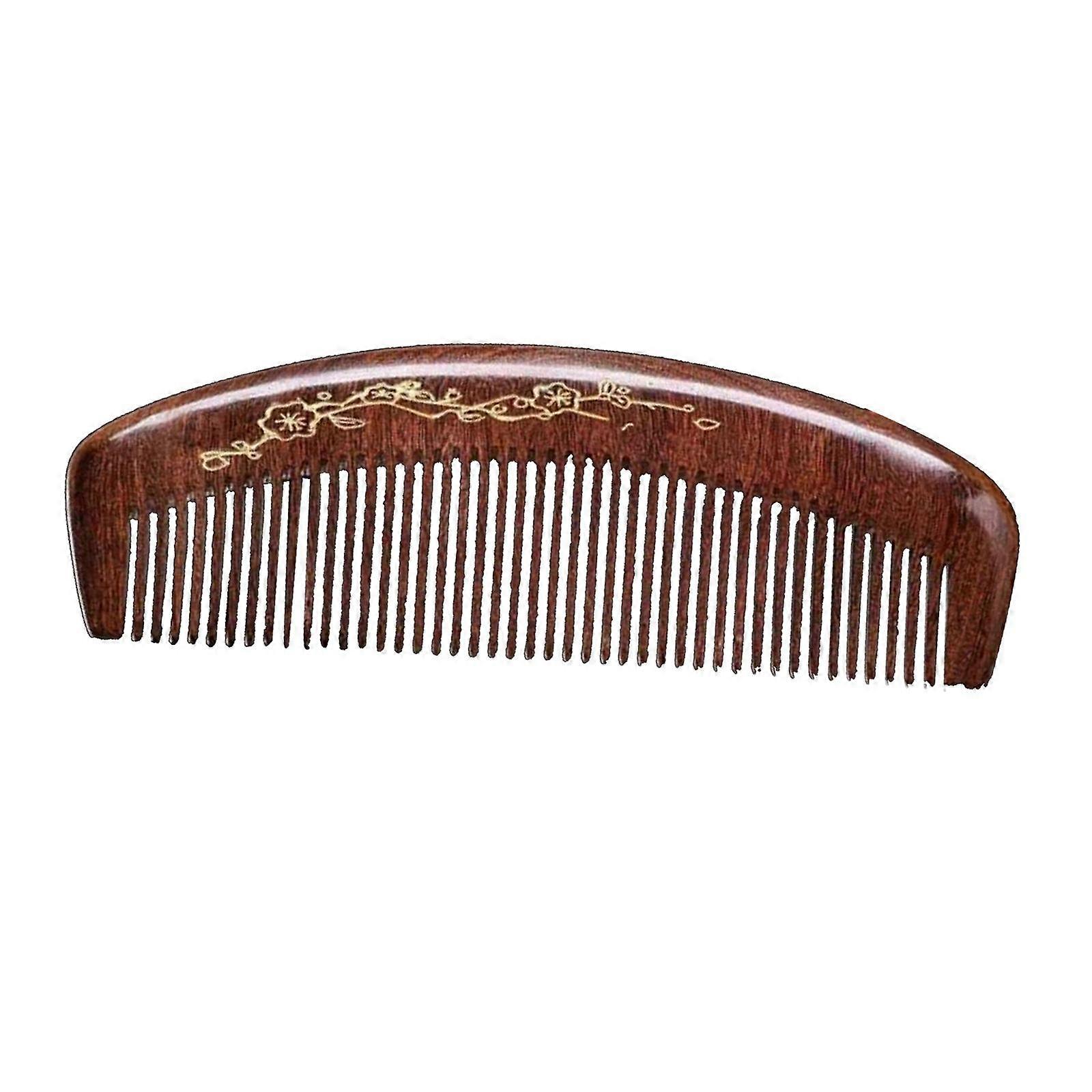 Wood Beard Comb Wide /Close Anti-static Scalp Hair - Medium
