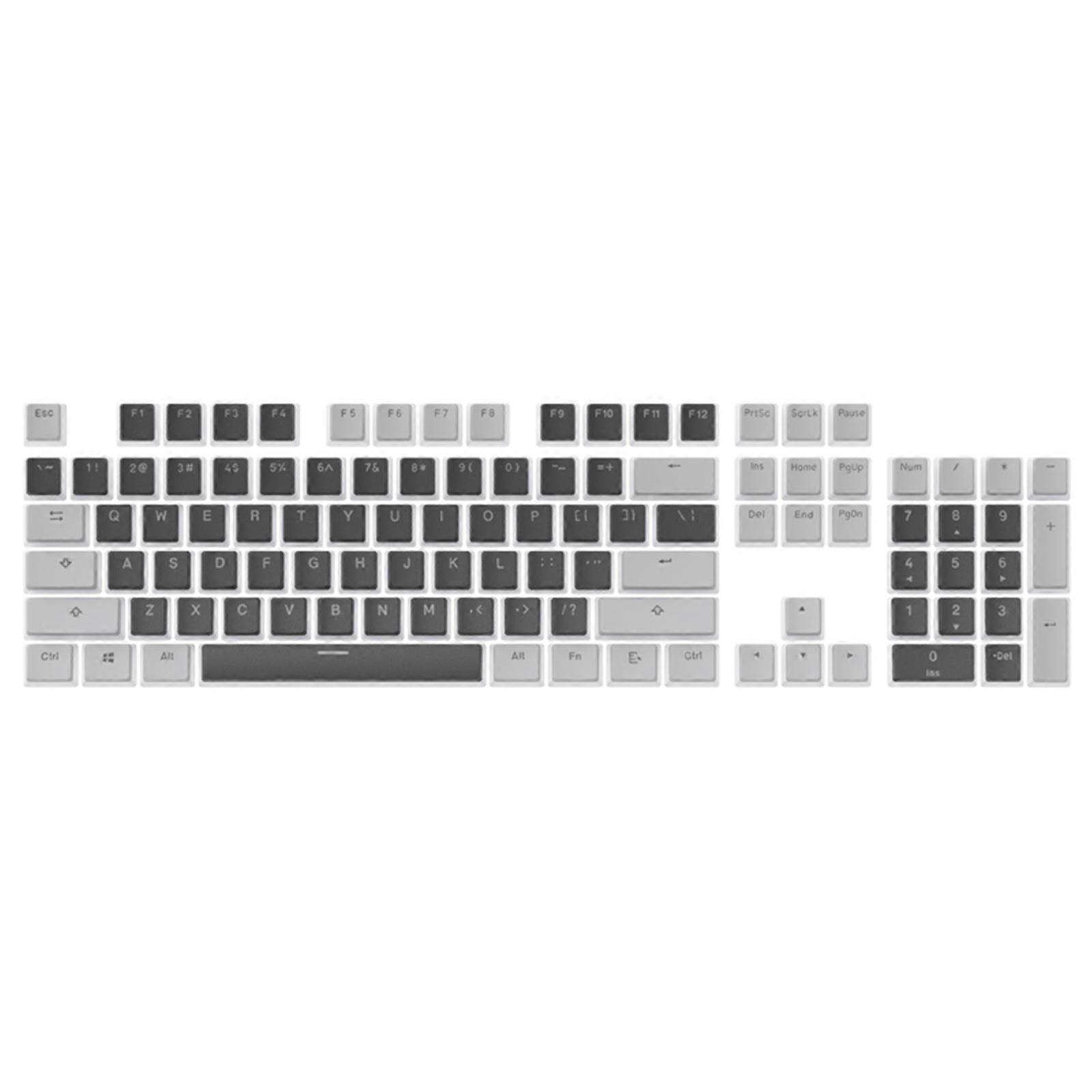 104keys / Set Double Shot PBT Backlit Pudding Keycap OEM Profile for Cherry Mx Mechanical Keyboard for w/ Translucent La 5