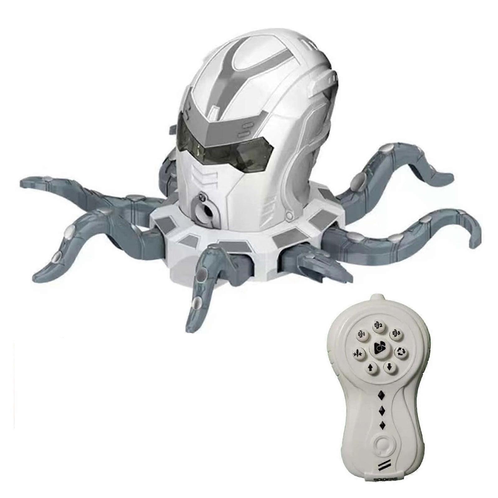 Giocattolo con luce sonora per bambini Robot telecomandato Giocattolo polpo a piedi con luci e musica Regalo per 3+ anni Ragazzi Ragazze