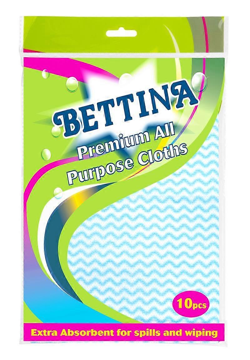 Bettina Premium All Purpose Cloths - 10 Pack, Extra Absorbent for Spills