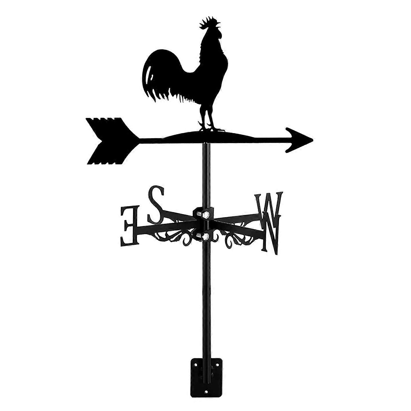 weather vane with animals, chickens, garden post, weather vane, wind direction indicator, ornament, handicraft