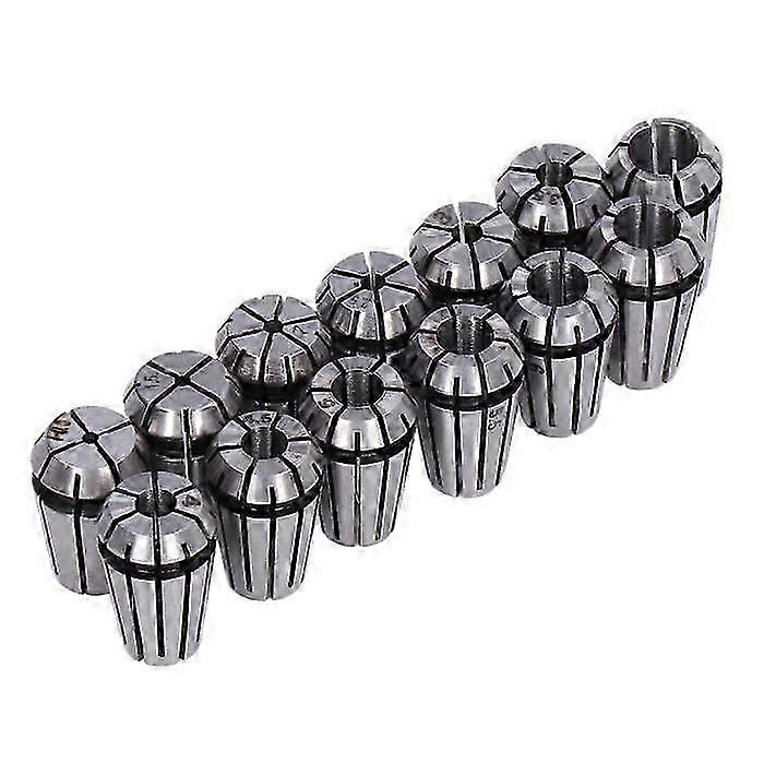 13 Pieces ER11 Spring Collet Kit for DIY Projects, Includes Spring Collets Ranging from 1.0mm to 7.0mm, Compatible with Various Brands