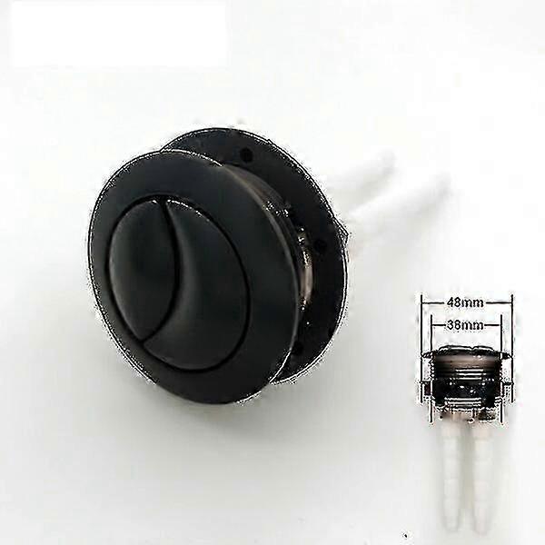 Dual Flush Toilet Tank Black Colour Button Round Shape Toilet Push Buttons