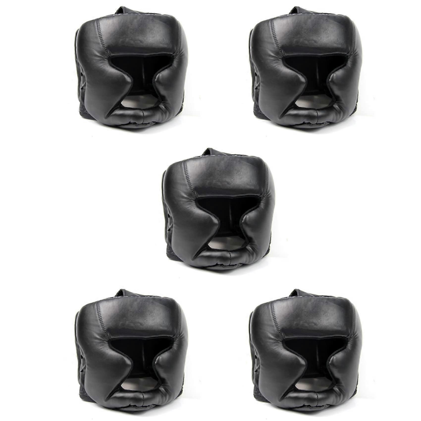5X noir bon casque de protection de la tête casque d’entraînement équipement de protection de kickboxing ref : 9553