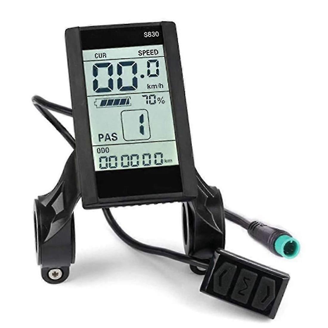 Display LCD S830 E-Bike à prova d'água com porta USB 24V / 36V / 48V compatível para bicicletas elétricas