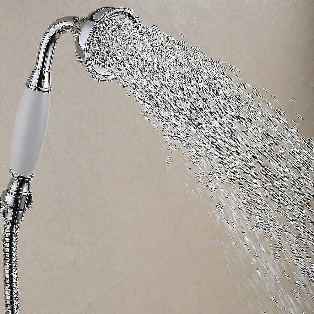 Handheld Bathroom Shower Classical Telephone Style Retro Ceramic Handle 1.5m Hose